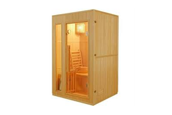 Pine wood sauna cabin